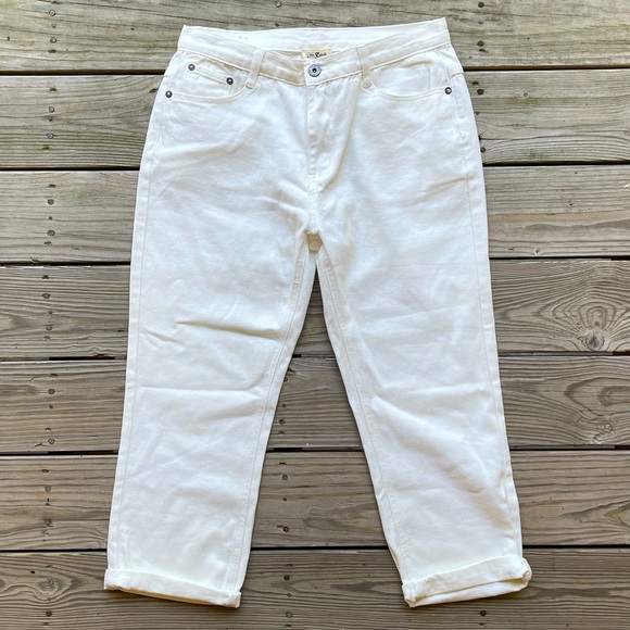 Umgee Denim Atlas Cropped Jeans, White, Size 5 - Picture 1 of 7